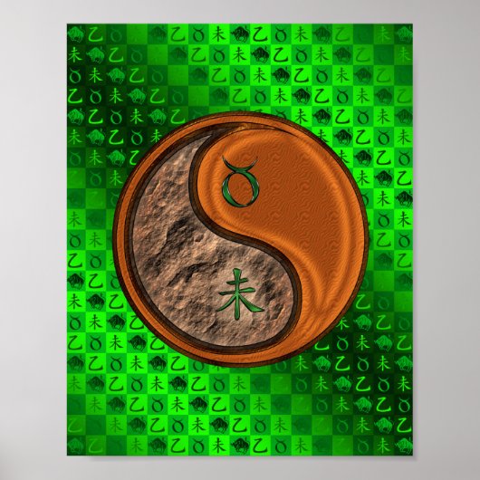 Poster Taurus et chèvre du bois (Devant)