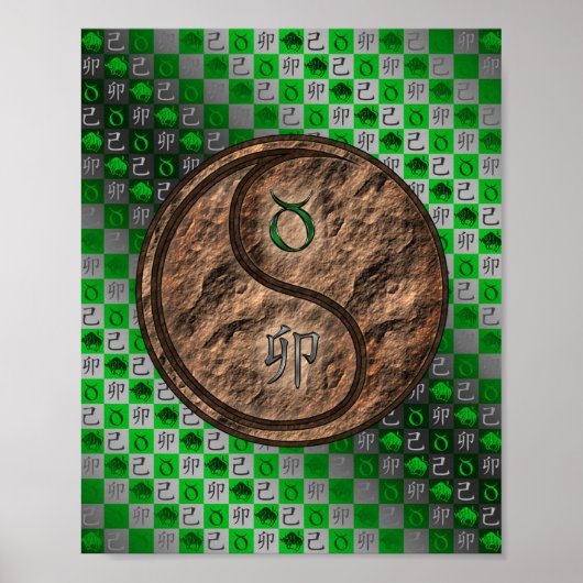 Poster Taurus et lapin terrestre (Devant)