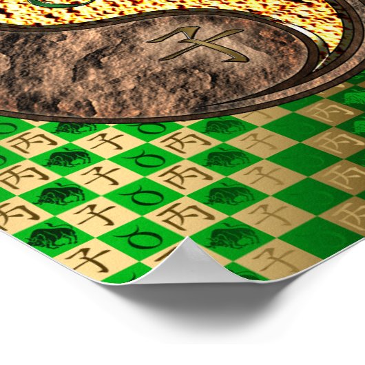 Poster Taurus et rat de feu (Coin)