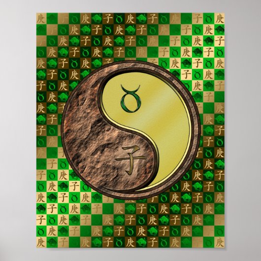 Poster Taurus et rat métallique (Devant)