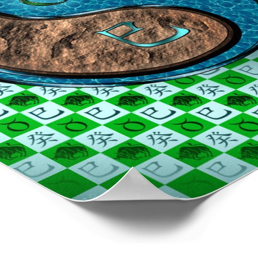 Poster Taurus et serpent d'eau (Coin)