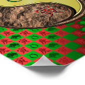 Poster Taurus et tigre métallique (Coin)