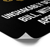 Poster Taurus - Horoscope, Funny Humour de signe Zodiaque (Coin)