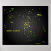 Poster Taurus la constellation Bull (Devant)