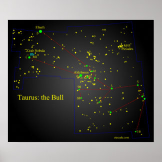 Poster Taurus la constellation Bull