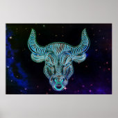 Poster taurus l'affiche bull zodiac (Devant)