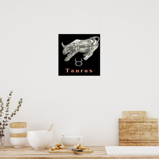 Poster Taurus l'affiche du taureau (Cuisine)