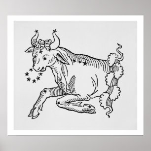 Poster Taurus (le Taureau) une illustration de "Poétique