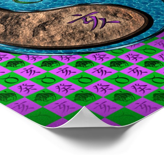 Poster Taurus & Water Boar (Coin)