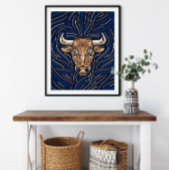 Poster Taurus Zodiac Sign | Zodiac Digital Print