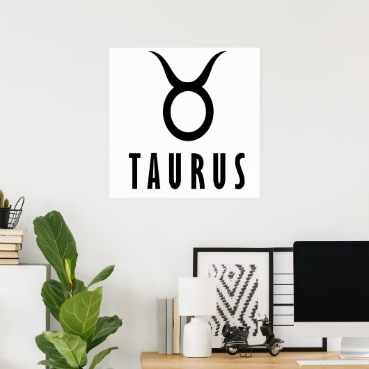 Poster Taurus zodiaque (Bureau à domicile)