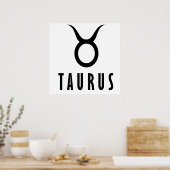 Poster Taurus zodiaque (Cuisine)
