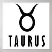 Poster Taurus zodiaque (Devant)
