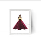 Poster Taurus, zodiaque, sketch de mode,