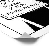 Poster Taxe $ Construite Ce panneau (Coin)