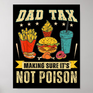 Poster Taxe Papa Rétro Assurant Qu'elle N'est Pas Empoiso