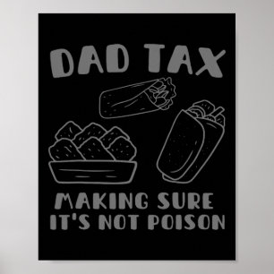 Poster Taxer s'assurer que ce n'est pas du poison Fête de