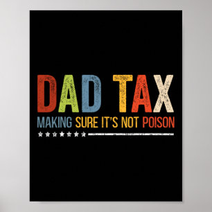 Poster Taxer s'assurer que ce n'est pas du poison Fête de