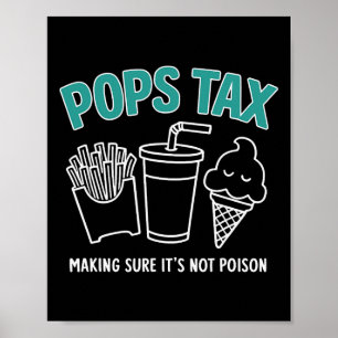 Poster Taxes s'assurer que ce n'est pas du poison Drôle P