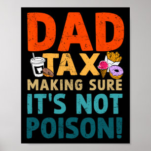 Poster Taxes s'assurer que ce n'est pas du poison Fête de