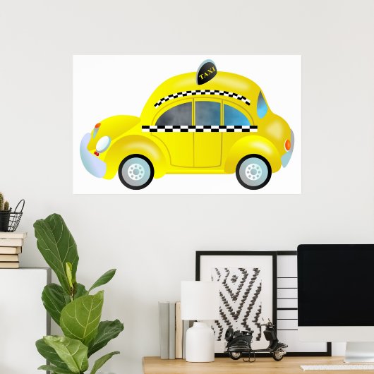 Poster Taxi (Bureau à domicile)
