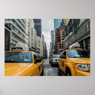 Poster Taxi jaune de New York