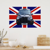 Poster Taxi noir de Londres (Cuisine)