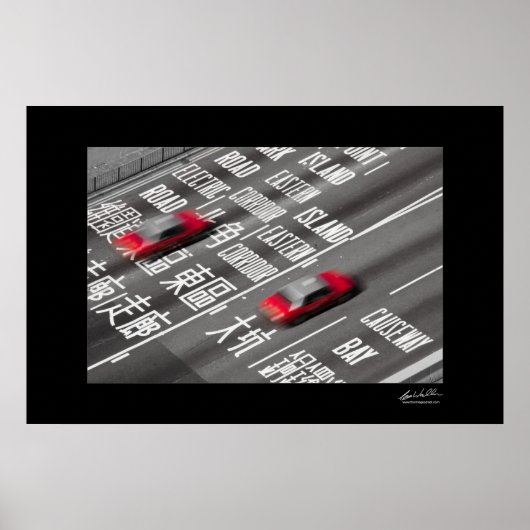 Poster Taxis Hong Kong (Devant)