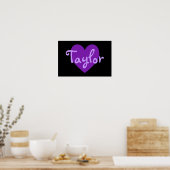 Poster Taylor en violet (Cuisine)
