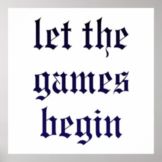 Poster Taylor Swift A Laissé Commencer Les Jeux