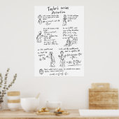 Poster Taylors série mathématique style comique (Cuisine)