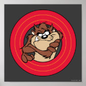 Poster TAZ™ à travers les cercles LOONEY TUNES™ (Devant)