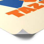 Poster TAZ™ Hungry Smashing Through Checker (Coin)