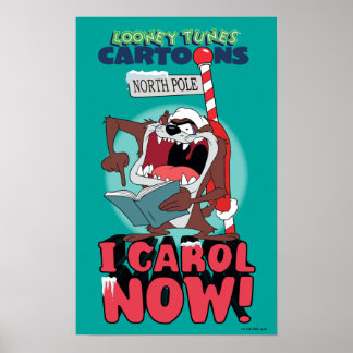 POSTER TAZ™ "JE CHANTE MAINTENANT !"