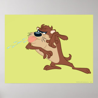 Poster TAZ™ qui sort sa langue