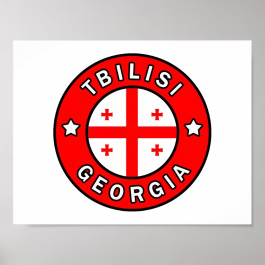 Poster Tbilissi Géorgie (Devant)