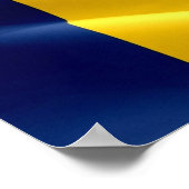 Poster Tchad - Drapeau d'agitation - (Coin)