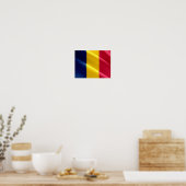 Poster Tchad - Drapeau d'agitation - (Cuisine)