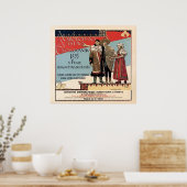 Poster Tchéchoslav ethnographique exposition vintage ad (Cuisine)