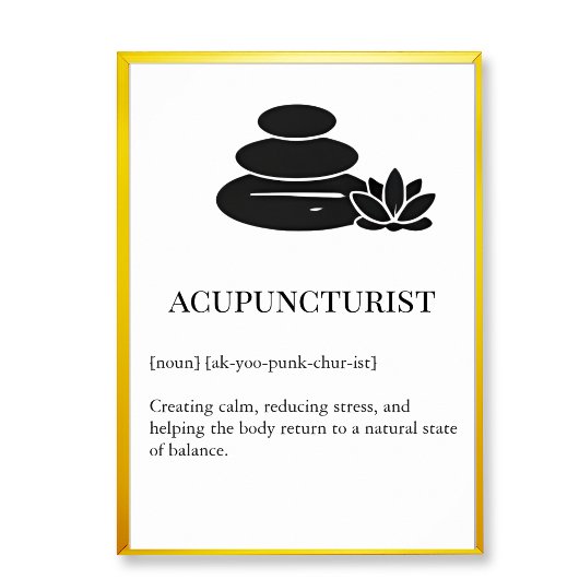 Poster TCM Wall Art for Acupuncture Wall Chart