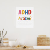 Poster TDAH et Autisme Oui je suis multi-compétent (Cuisine)