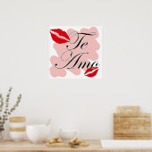 Poster Te Amo - Espagnol - Je t'aime (Cuisine)