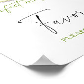 Poster Tea bridal shower Favors please take one  (Coin)