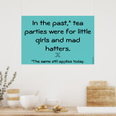 Poster "Tea Parties" (Cuisine)