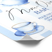 Poster Tea party baby shower Momosa bar (Coin)