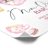 Poster Tea party baby shower Momosa bar (Coin)