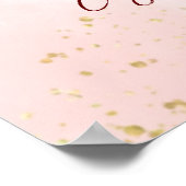 Poster Tea party baby shower rose en peluche dans une tas (Coin)