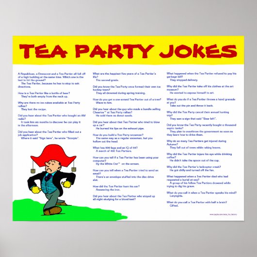 Poster Tea Party Blagues (Devant)