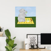 Poster Tea Party Elephant and Mouse Print (Thuiskantoor)