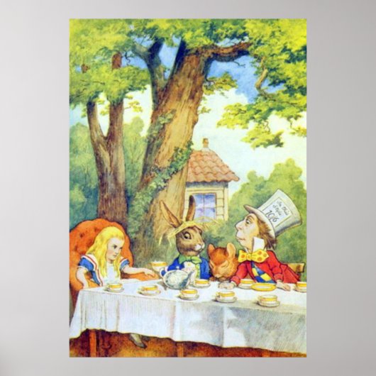 Poster Tea Party en couleur complète (Devant)